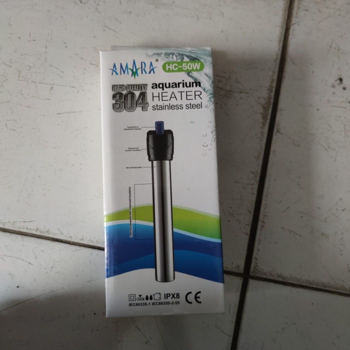TERMURAH aquarium heater sobo 50watt stainless anti pecah