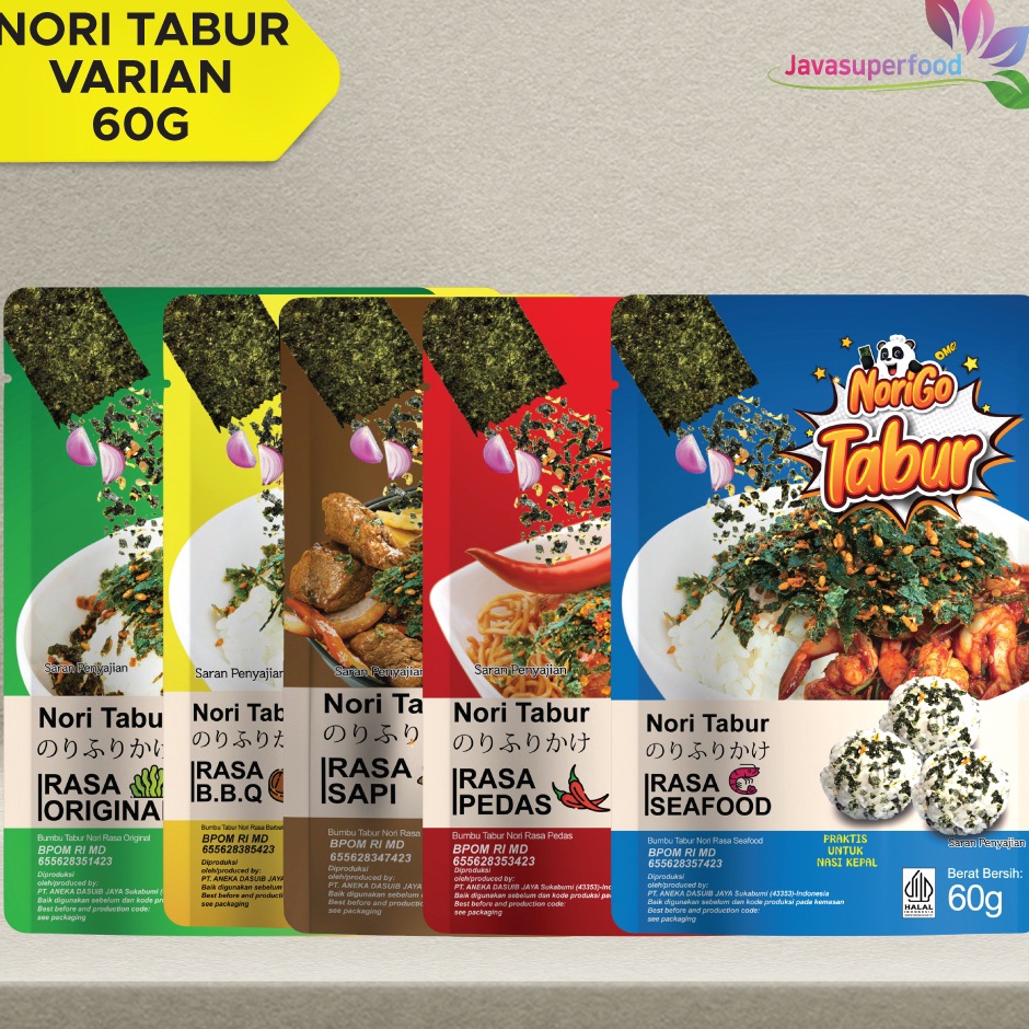 

[KODE PRODUK YBKUO4335] (HALAL) Nori Tabur Rumput Laut Panggang - 60g