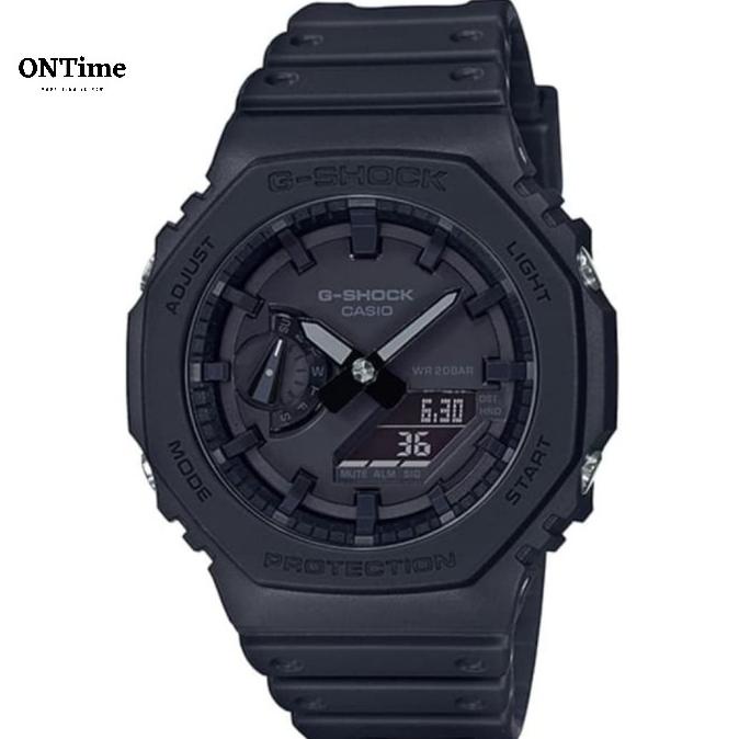 [ Jam Tangan ] Casio G-Shock Ga-2100-1A1 Full Black Original Limited Edition