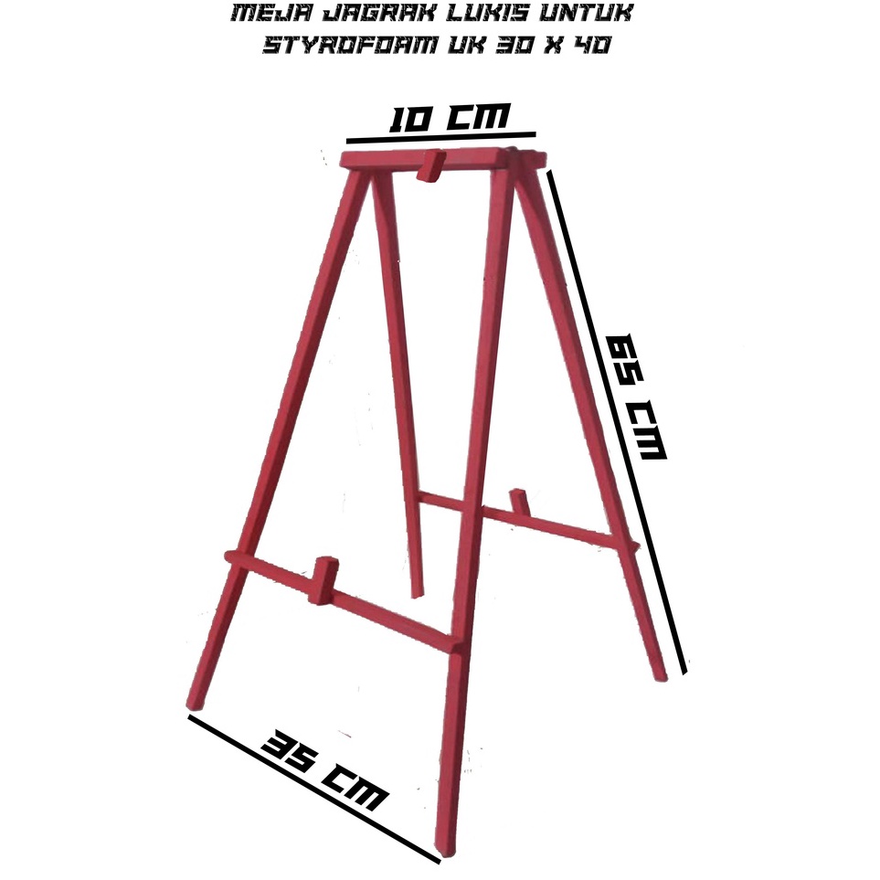 

[KODE PRODUK 8MWB03442] Meja jangka lukis styrofoam/sterofom bergambar
