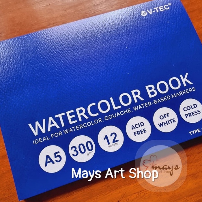 

✷Terlaris✿↔ ZEPGZ V-tec Watercolor Book A5 300gsm / Sketch Cat Air / Watercolour Buku Gambar Pad Vtec Murah J92 ➳Baru