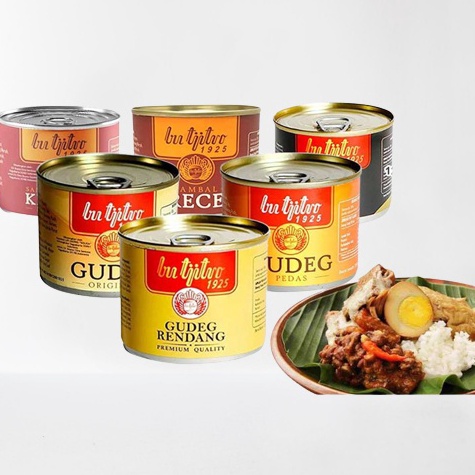 

Ready Stok✾ LDEI0 Gudeg Kaleng Bu Tjitro Jogja - Khas Jogja 210gr T91 Ready