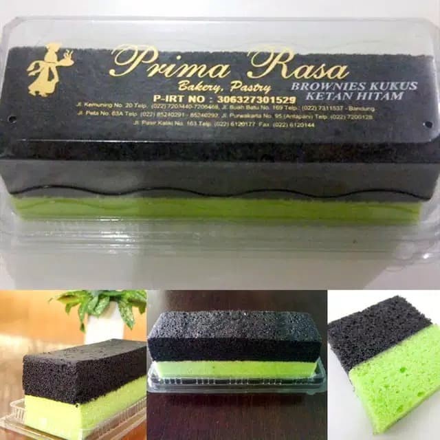 BROWNIES KUKUS KETAN HITAM PANDAN PRIMA RASA BANDUNG BEST SELLER SALE