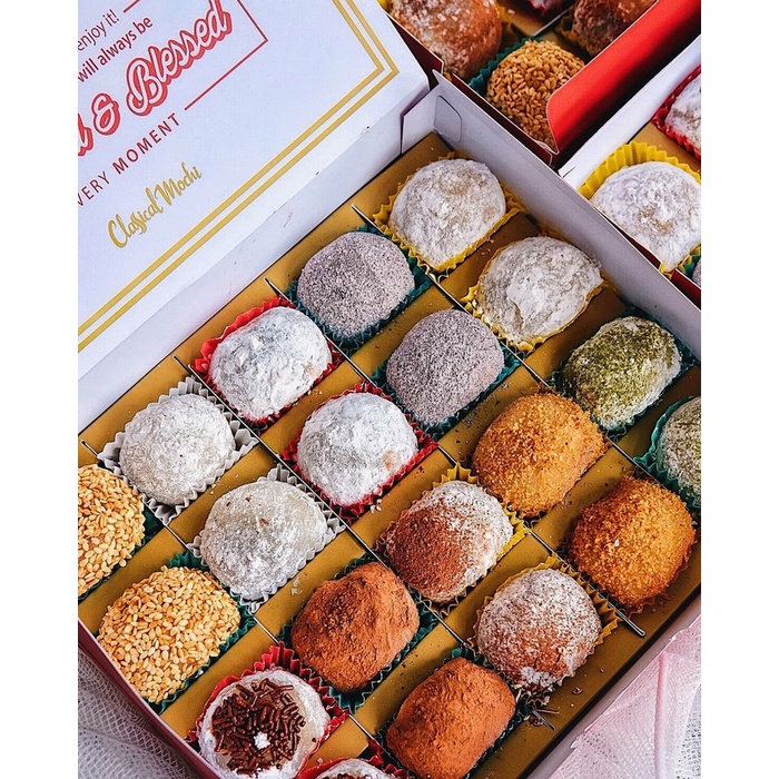 KUE MOCHI ENAK ( BOX ISI 20 ) - CLASSICAL MOCHI