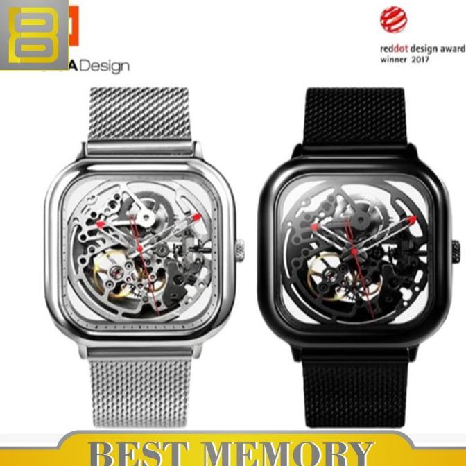 [ Jam Tangan ] Ciga Hollowed Out Design Automatic Mechanical Watch Pengiriman Cepat