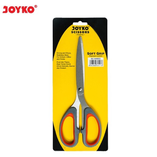 

[KODE PRODUK 7ESQ09276] GUNTING KARTON JOYKO SC-848 SOFT GRIP KERTAS SCISSORS TAJAM ATK MURAH EMPUK 848 SG STAINLESS STEEL
