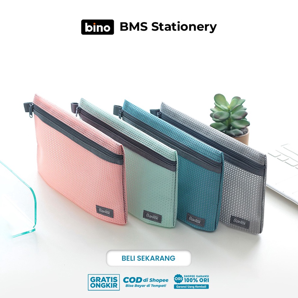 

Siap Kirim.. [BMS Surabaya] Bantex Tempat Alat Tulis | Zipper Storage Bag Pouch | 8107 / 8108 06F
