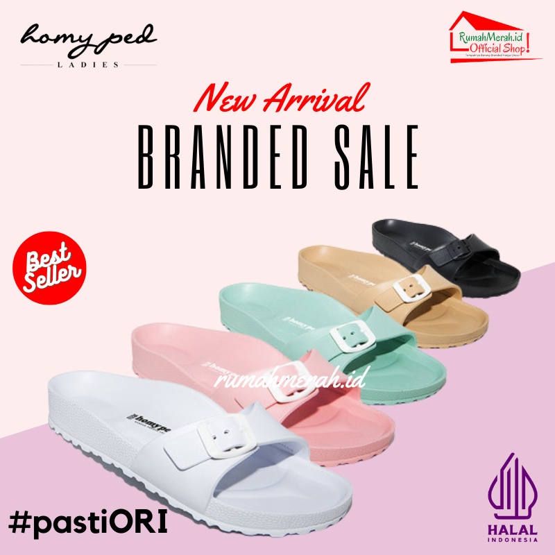 Homyped HS-2203 Sandal Wanita Selop Casual Flip Flop Kekinian | 100% Original Homyped