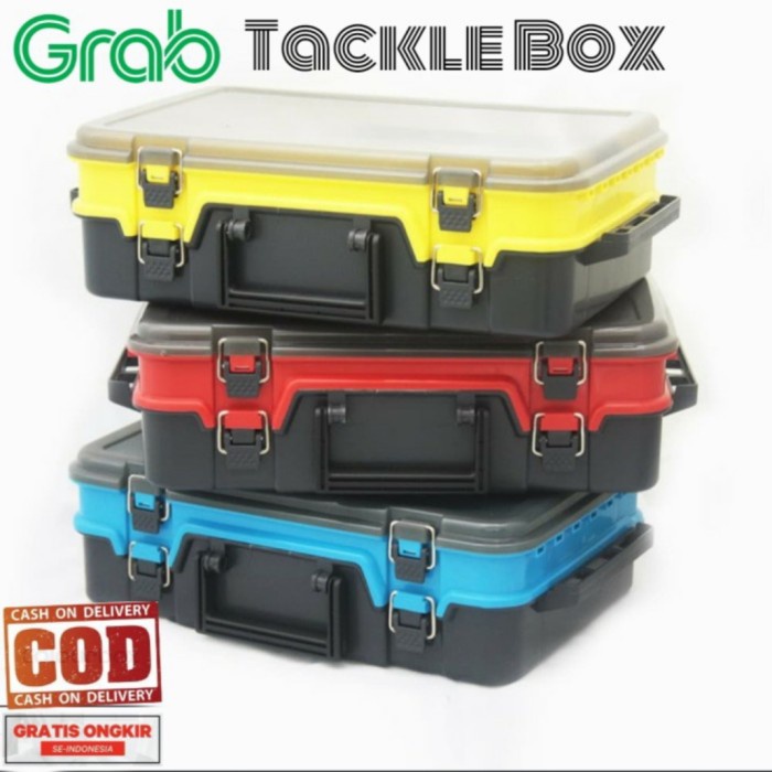 Terlaris Tackle Box Double Layer Fishing Lure Tempat Popper