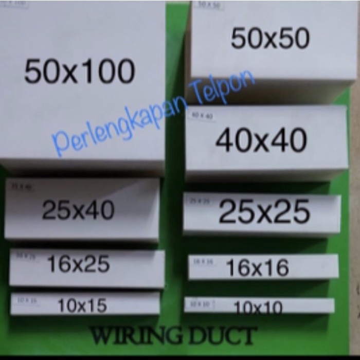 Terlaris Wiring Duct 25X40 Kabel Duct 25X40 Ducting 25X40 @2,9Mtr