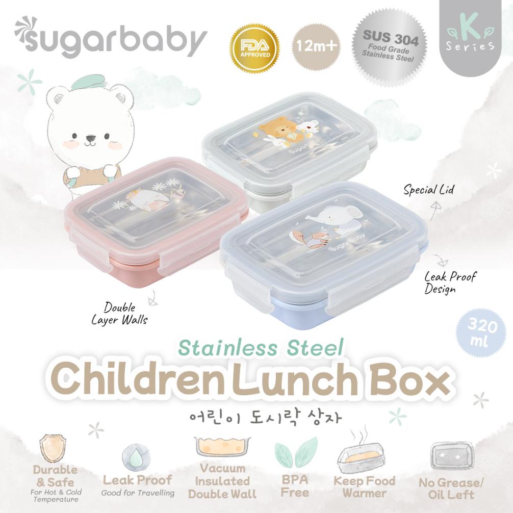 Diskon Sugar Baby Stainless Steel Children Lunch Box/ Kotak Makan Stainless Sugarbaby/ Kotak Makan A
