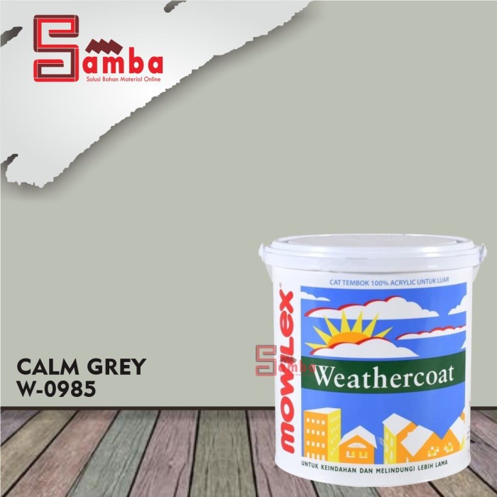 MOWILEX WEATHERCOAT CALM GREY 2,5 LTR TINTING/ CAT TEMBOK EXTERIOR