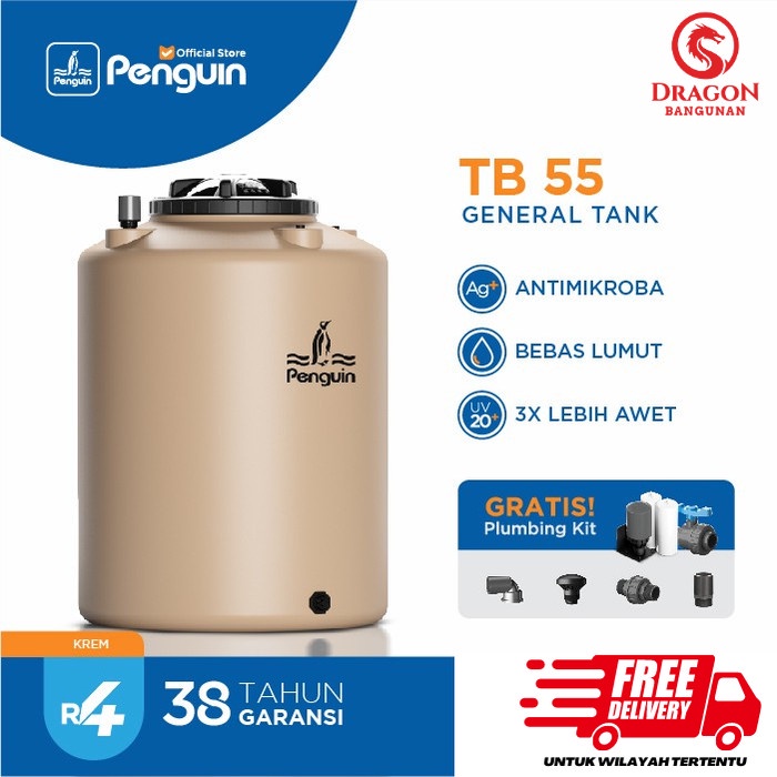 Penguin TB 55 / Toren Penguin 500 Liter / Tangki Air Penguin 500 Liter