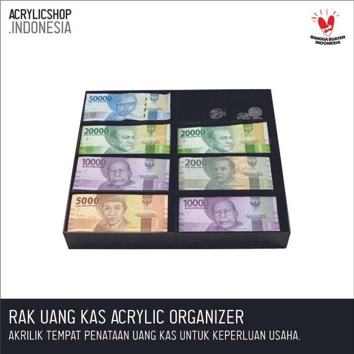 

Rak Acrylic Uang Kas / Laci Akrilik Tempat Uang / Money Organizer