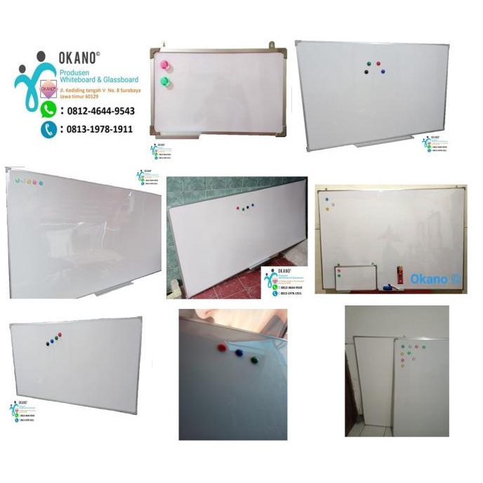 

:::::::] Papan Tulis Whiteboard Magnet Gantung Okano 90 x 120 cm