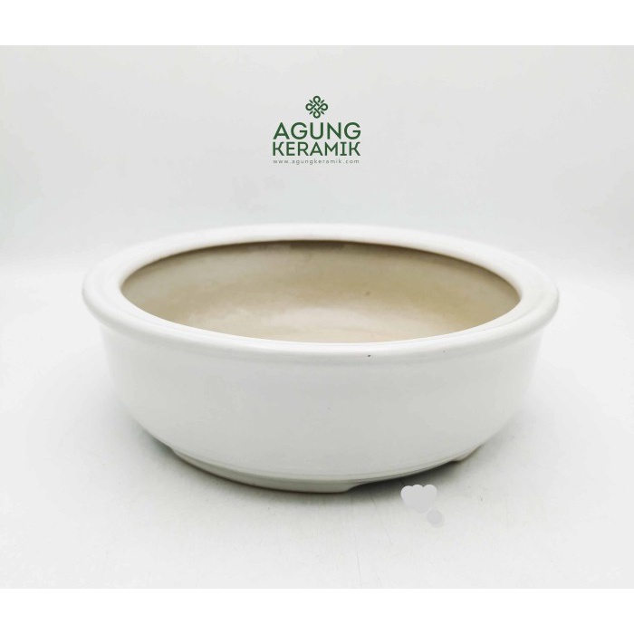 Pot Bonsai Bulat Agung KeramikPot Bunga