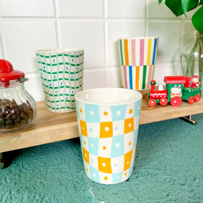 Gelas Keramik Retro by Carramica