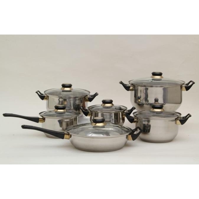 

Panci Set Vicenza V612 - Stainless Cookware V-612
