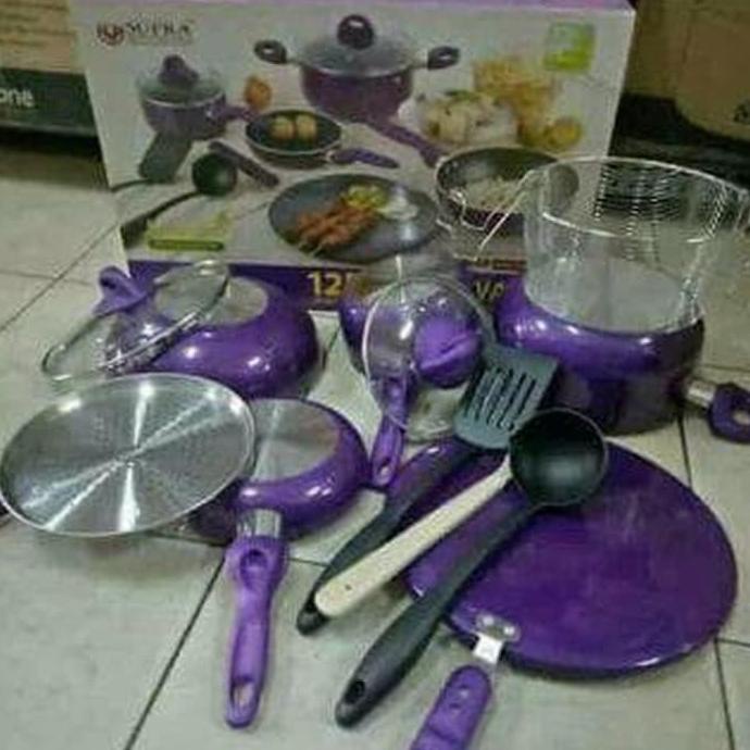 

Panci Supra Cookware Set 12Pcs Berkualitas Af640