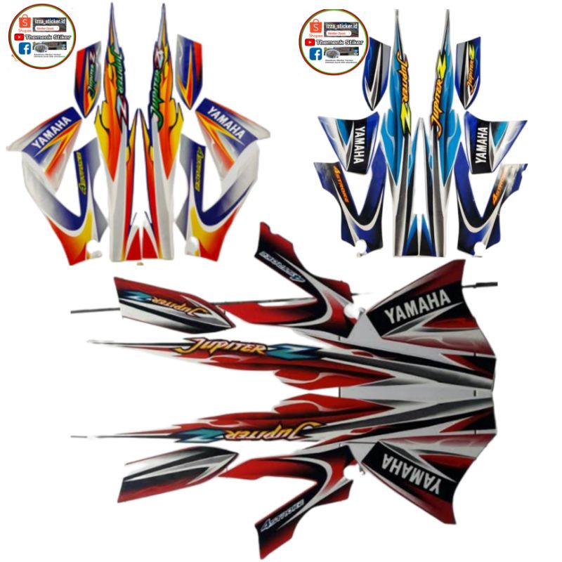 Striping stiker lis motor yamaha jupiter 2005 ruji