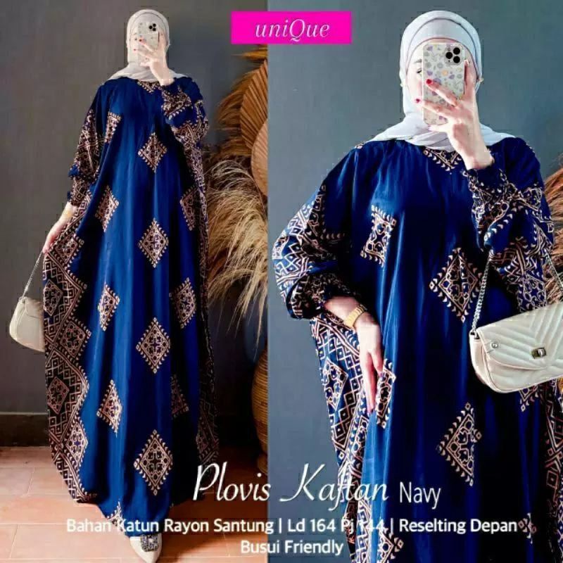 GAMIS KAFTAN MURAH KEKINIAN gamis kaftan batik pekalongan baju gamis kaftan viral baju batik wanita 