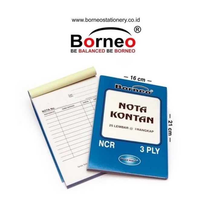 

NOTA KONTAN BESAR 3PLY NCR B3 BORNEO NT0003 / PCS