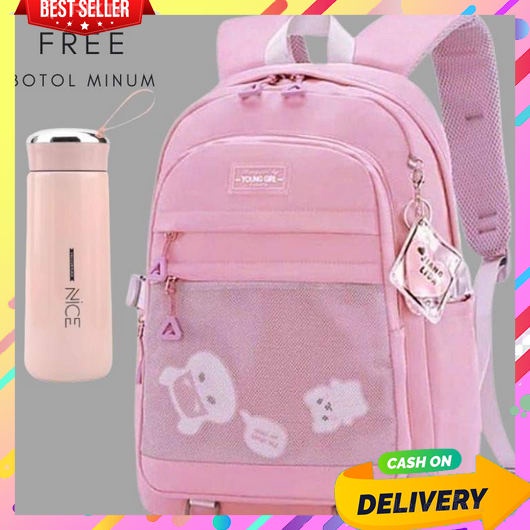 Tas Ransel Anak Perempuan Laki Sd Tk Sekolah Import Karakter Rnsel Gendong 3Dimensi Tebal Ukuran Bes