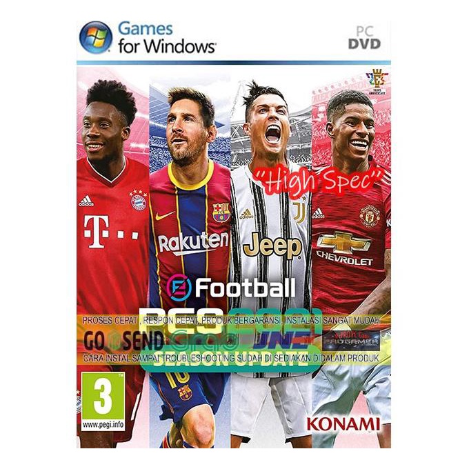 Pes 2021 | Efootball Pes 2021 | Cd Dvd Game | Pc Game | Gaming | Kaset