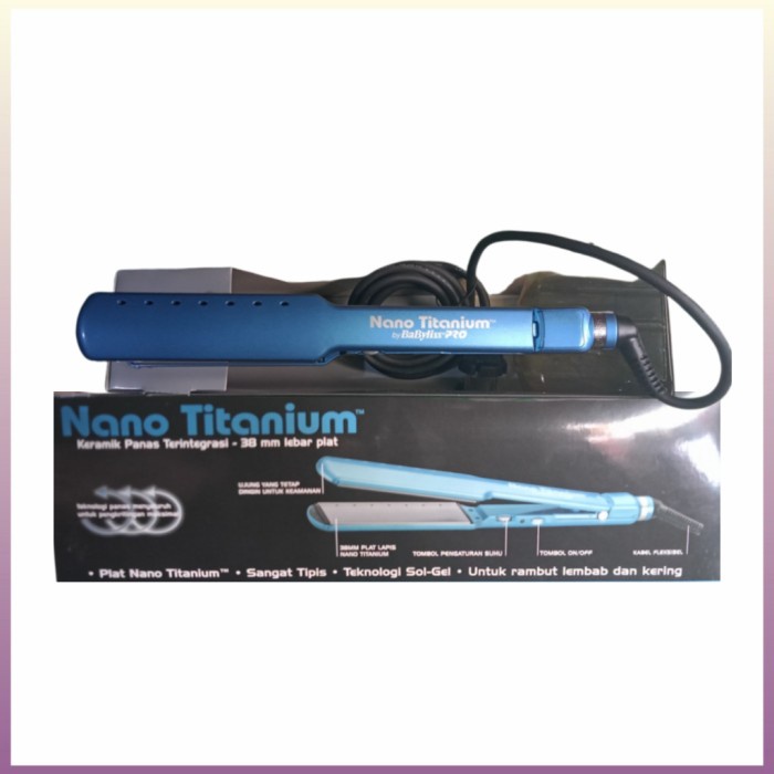 Catok / Catokan Rambut Babyliss Pro Nano Titanium