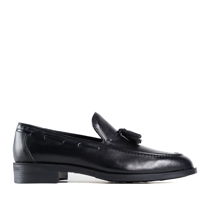 Terlaris Prabu - Sepatu Kulit Slip On Pria Cala 2.0 Black