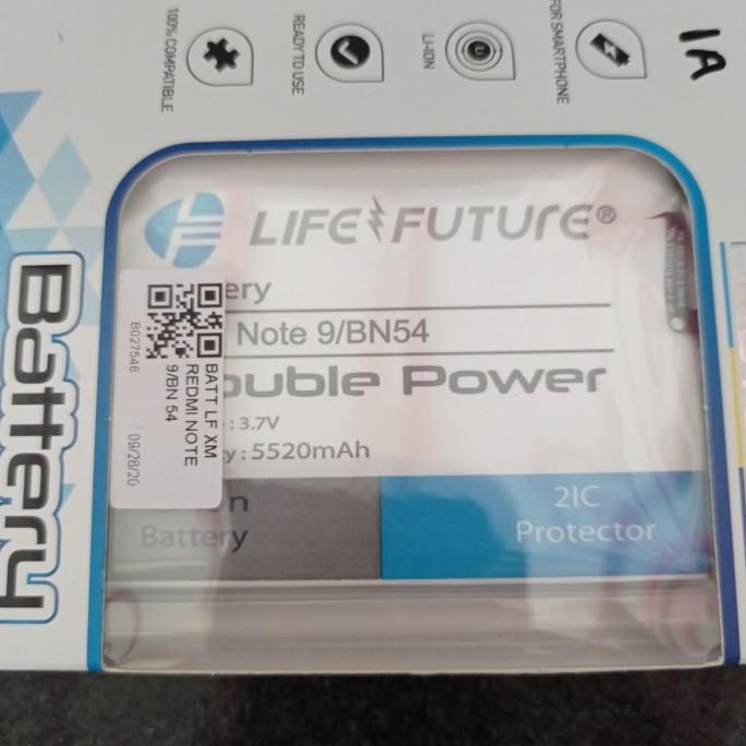 Baterai LF Xiaomi BN54 Redmi Note 9 Double Power