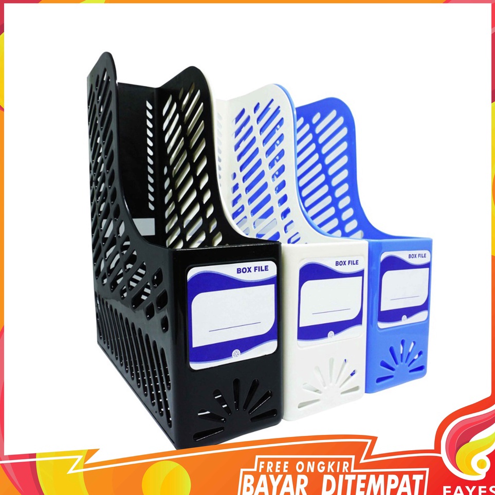 

STAR FAYES Box File Premium PVC Tebal / Box Plastik Dokumen Tempat Berkas / Kotak Penyimpanan File & Dokumen BX02