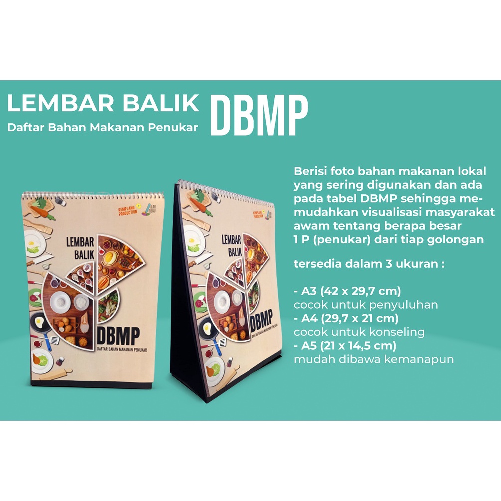 

Model Keren.. Lembar Balik DBMP (Daftar Bahan Makanan Penukar) - A3/A4/A5 - ilmugiziku [PRE ORDER] L8C