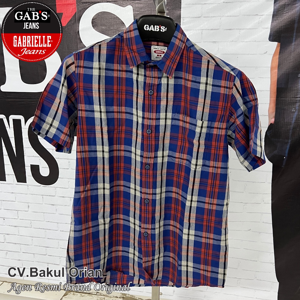 Kemeja Pria Gab's Gabrielle GBL Original Size S Reguler - HB03128FS-S