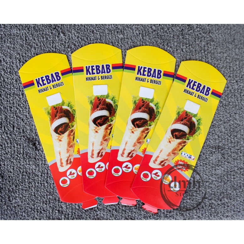 

Baru Kemasan kebab tarik murah bungkus kebab (isi 50 pcs ) MSQ