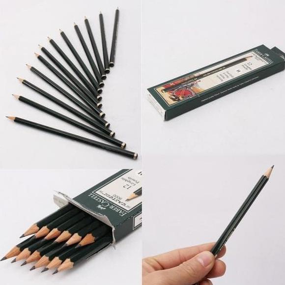

Pensil Faber Castell - 8B/7B/6B/5B/4B/3B/2B/B/HB/F/H/2H/3H/4H/5H/6H
