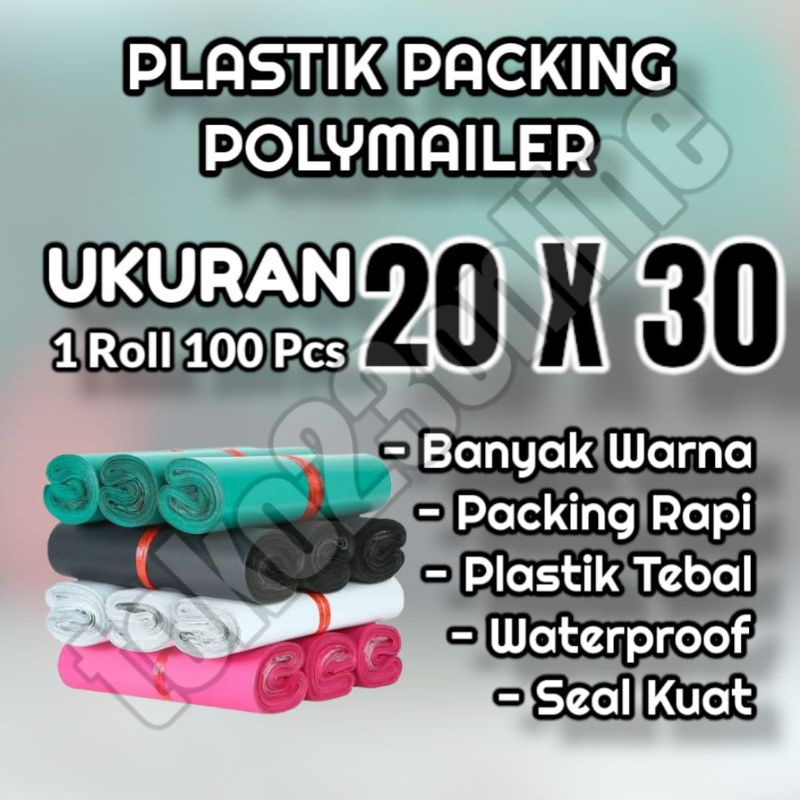 PLASTIK POLYMAILER 20X30 / POLYMAILER 20 X 30 POLIMER 20X30 / PLASTIK PACKING POLYMAILER POLIMER / P