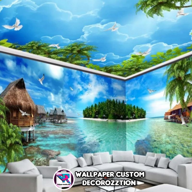 Wallpaper Pemandanga 3D / Wallpaper Custom Pemandangan / 3D Wallpaper