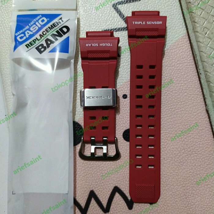 PROMO BAND STRAP G-SHOCK GW-9400RD RANGEMAN GW-9400 MERAH BARU ORIGINAL TERBARU