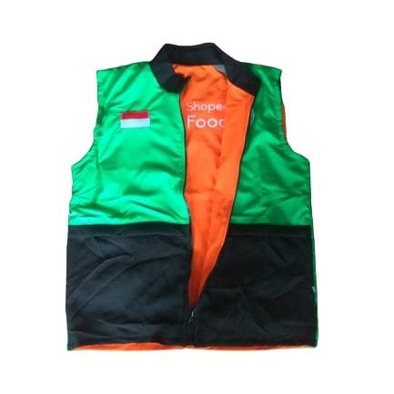 Terlaris Rompi Bolak Balik Gojek Food Driver Full Bordir