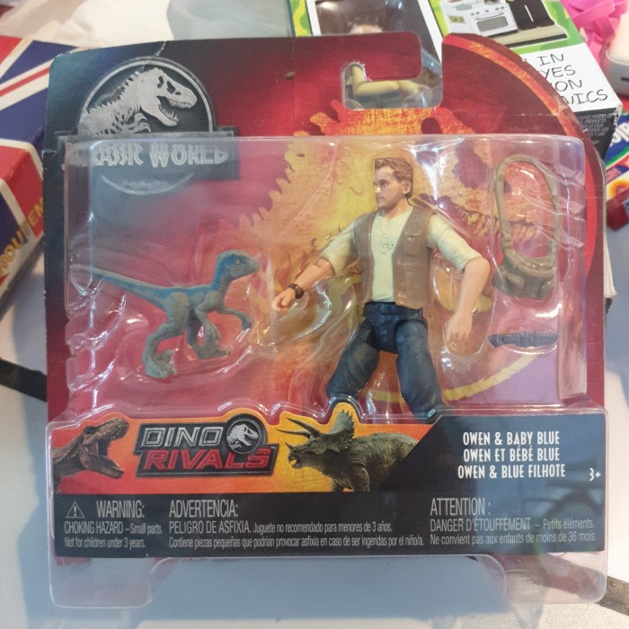 FLASH SALE JURASSIC WORLD DINO RIVALS OWEN AND BABY BLUE TERMURAH