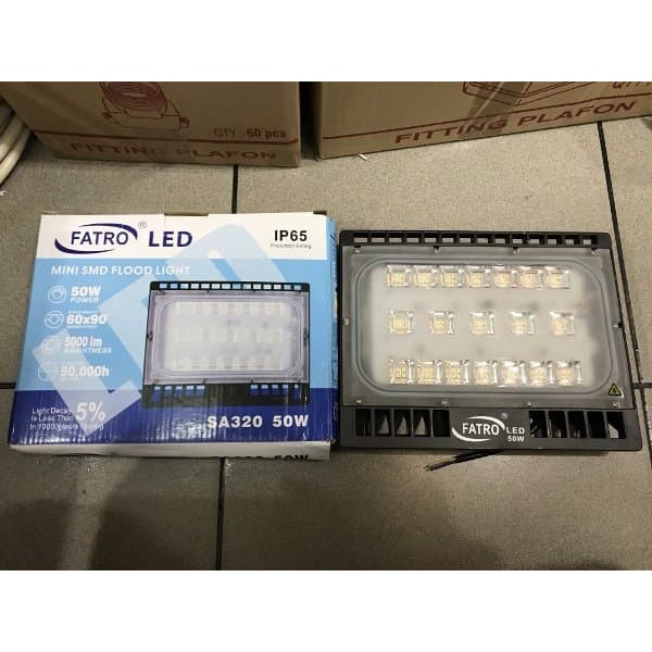 Flood Light LED Fatro Mini SMD Lampu Tembak LED Kap Sorot LED 50 Watt