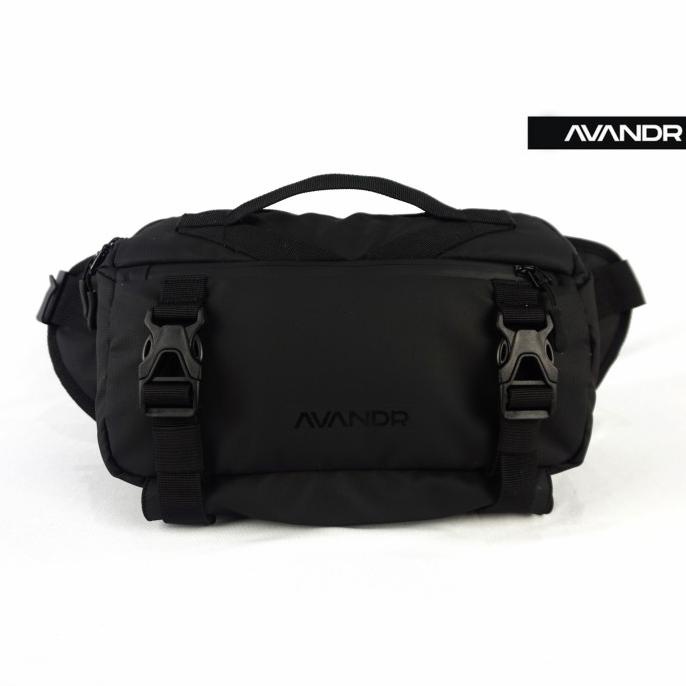 AVANDR X2X Black Matte Tas Selempang Pria Multifungsi Sling Bag