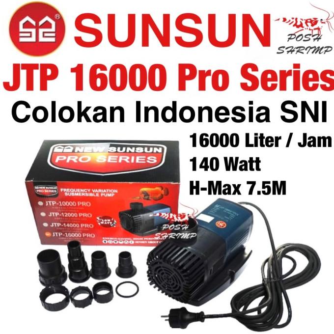 Sunsun Jtp 16000 Jtp16000 Pompa Kolam Ikan Koi Pompa Aquarium