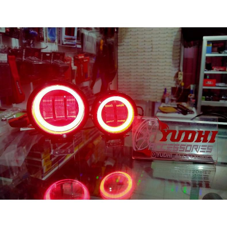 Terlaris Led Foglamp Daymaker Original Angel Eyes Foglamp Avanza Agya Ayla Vios Etios Yaris Xenia Vi