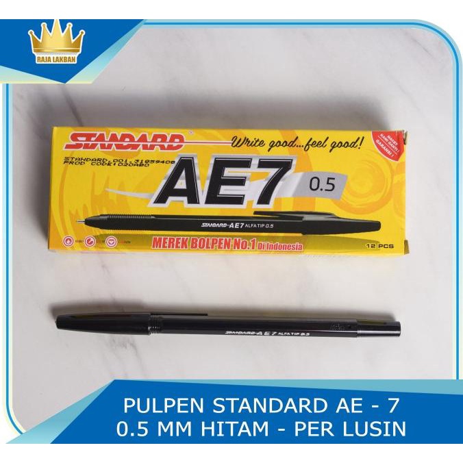 

Pulpen Standard Ae7 05 Hitam - 1 Lusin / 12 Pcs