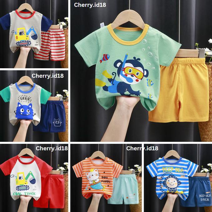 Setelan Baju Bayi Import Pakaian Baju Laki Laki