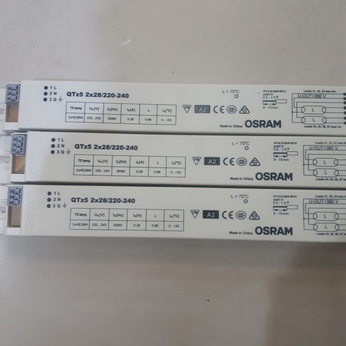 Ballast Elektronik T5 Qtz5 2X28W Qtz5 2X28/220-240 Osram T5 2X28 Watt
