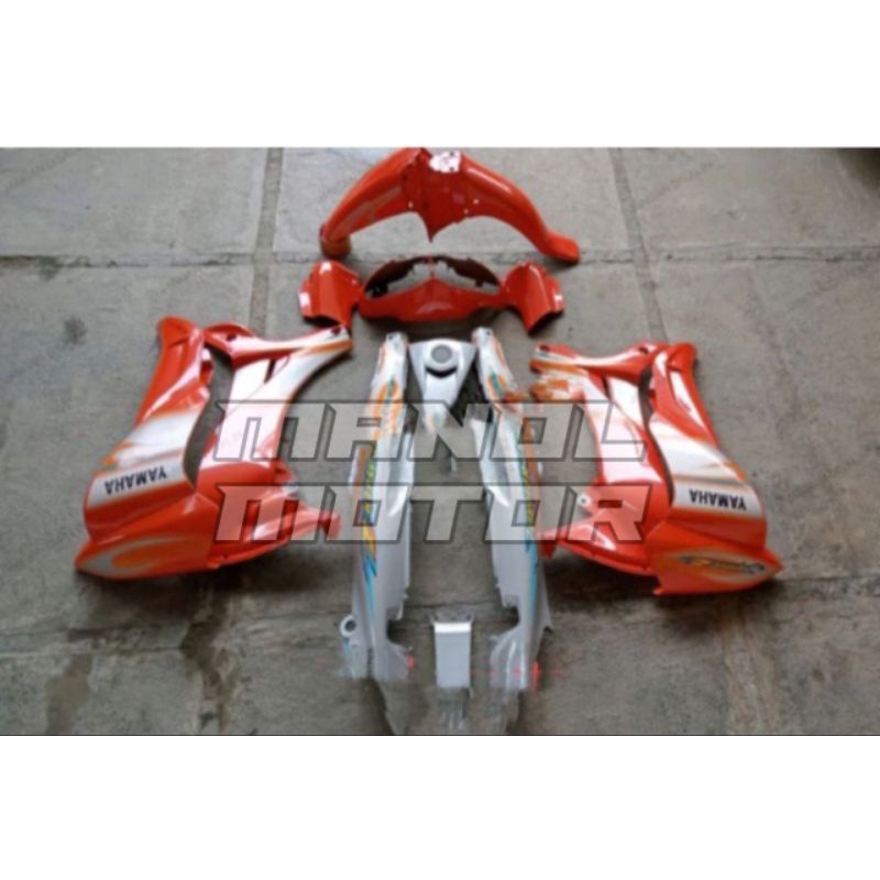 Fullset body halus Yamaha Jupiter z tahun 2005 dek body set halus Jupiter z lama silver orange