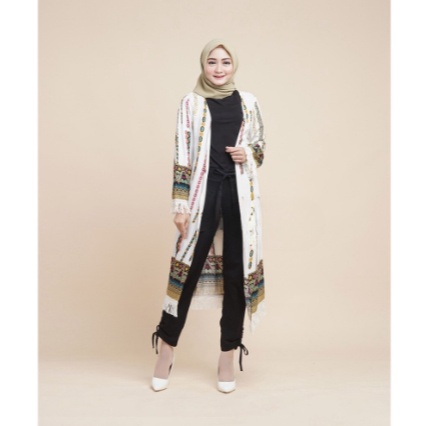 Booming Ahlami- Outer Bohemian Cardigan Etnik Kekinian Long Outer Premium Long Outer Bohemian Selebg